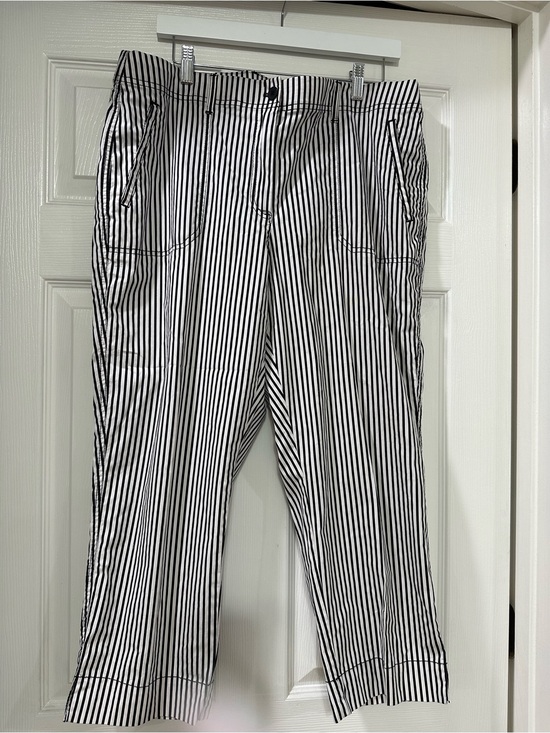 Chico's Pants - Chico’s Black & White Vertical Stripe Pants
